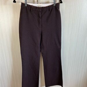 Wilfred Black and Brown Patterned Straight Leg Pants with Tailored Fit Size‎ 4